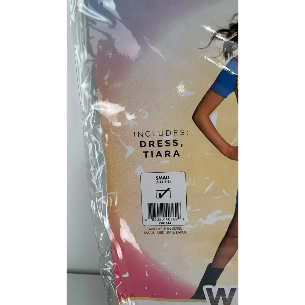 Rubies Girls Wonder Woman WW84 DC Comics Halloween Costume Size Small 4-6 New - Picture 2 of 4